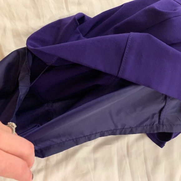 NWOT Calvin Klein Purple Ruffle Shoulder Dress - M - Picture 7 of 8